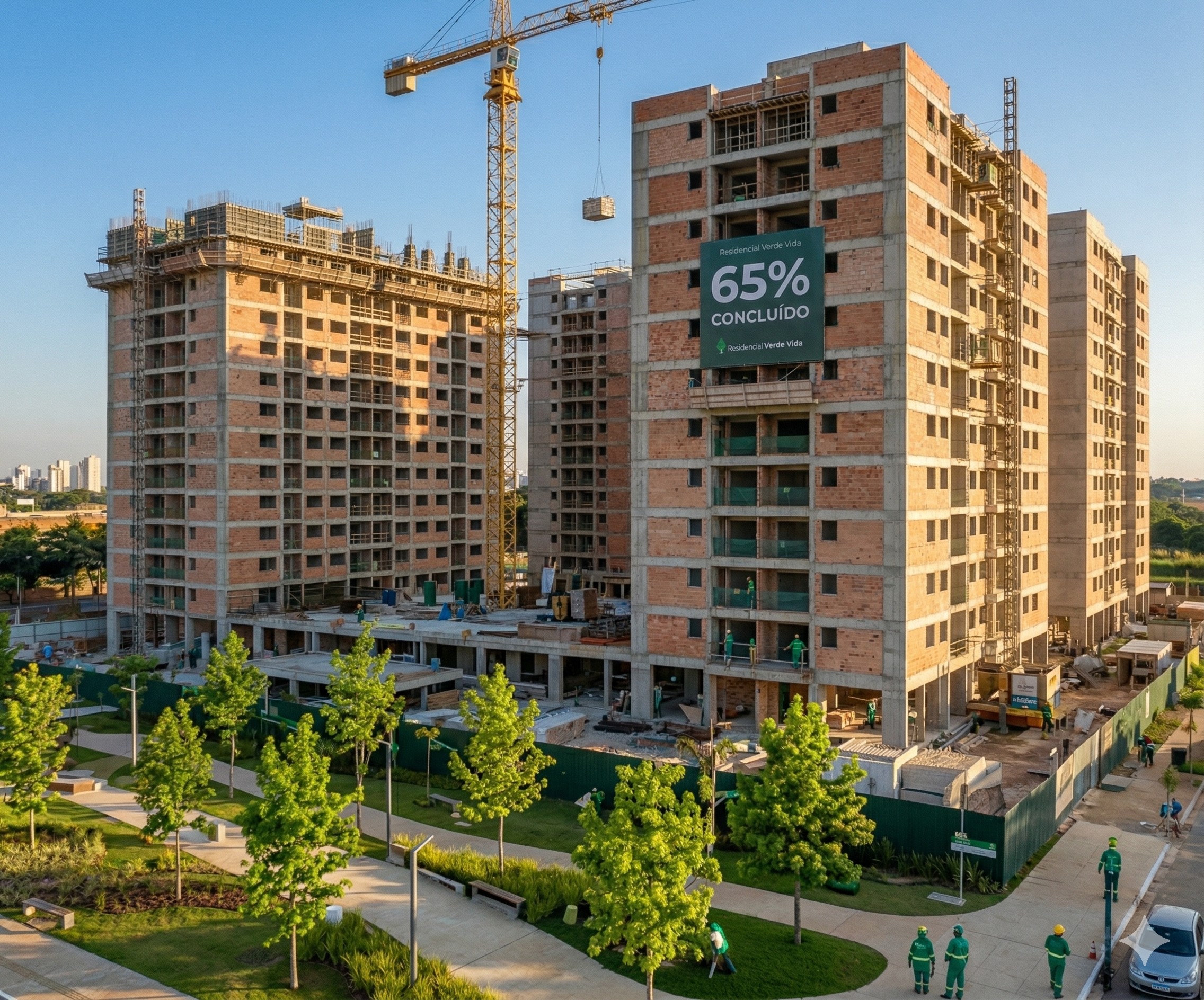 Residencial Verde Vida atinge 65% de conclusão